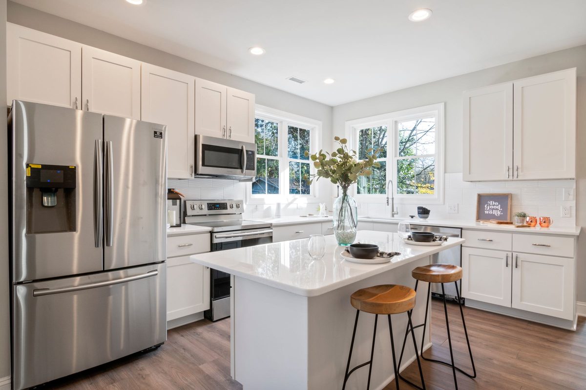 The shared kitchen